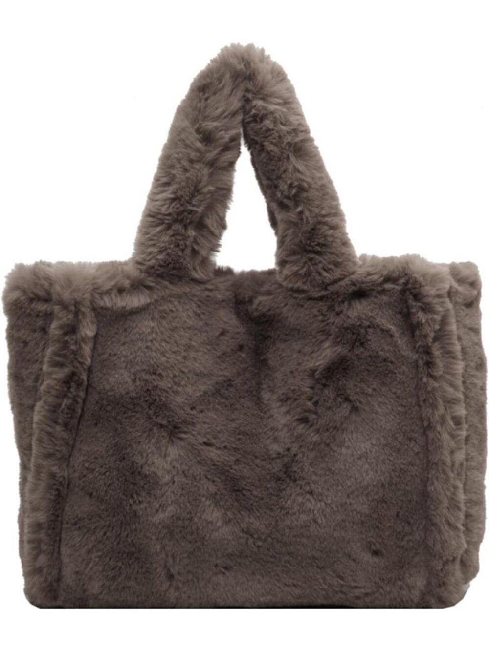 Cozy Large Fluffy Tote Bag for Women | Winter Fuzzy Fur Shoulder Handbag